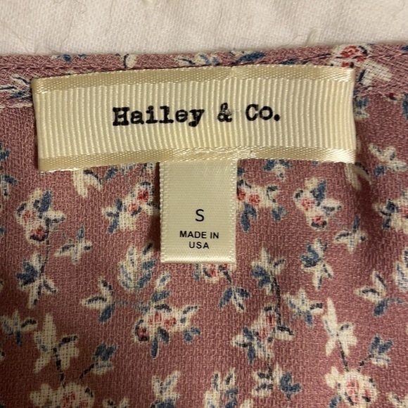 Piper & Scoot Maywood Tiny Floral Dress in Mauve - Picture 4 of 4